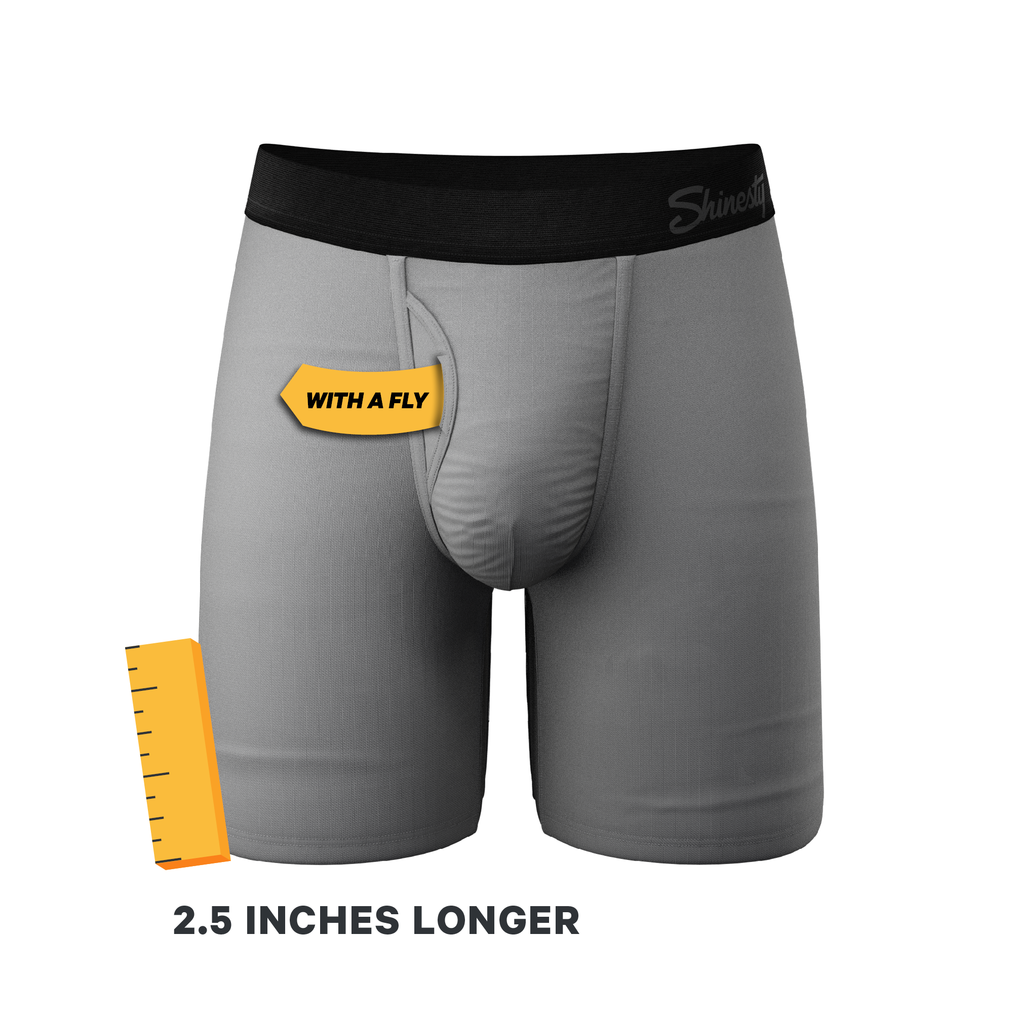 The 50 Shades | Grey Ball Hammock® Boxer - Long Leg