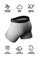 The 50 Shades | Grey Ball Hammock® Pouch Underwear With Fly - Shinesty