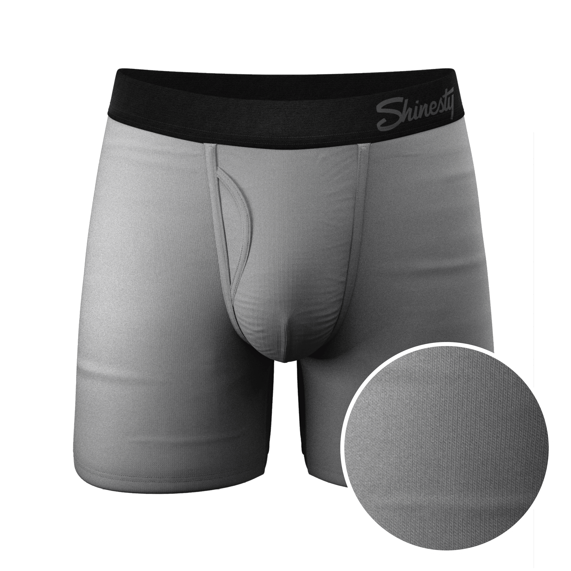 The 50 Shades | Grey Ball Hammock® Pouch Underwear With Fly - Shinesty