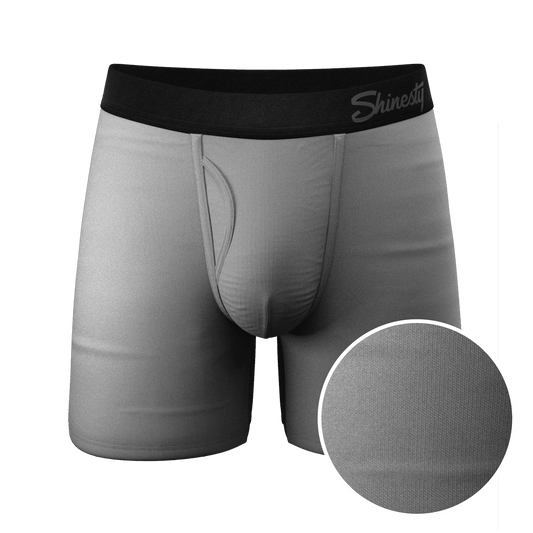The 50 Shades | Grey Ball Hammock® Pouch Underwear With Fly - Shinesty