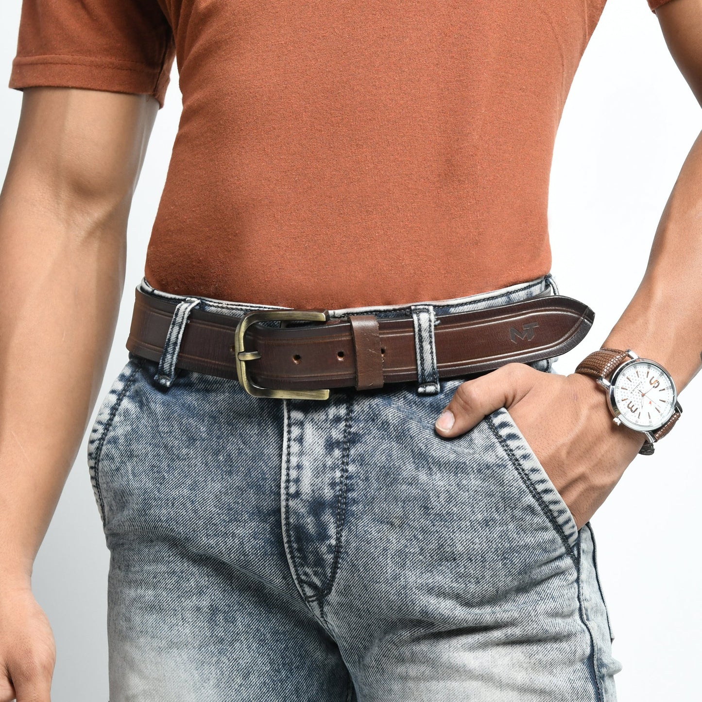 Ranger Leather Belt for Men - Classy Leather Bags - Flyclothing LLC