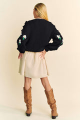 Davi & Dani Floral Pattern Button Down Cardigan - Trendsi - Flyclothing LLC