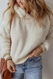 Fuzzy Dropped Shoulder Long Sleeve Hoodie - Trendsi - Flyclothing LLC