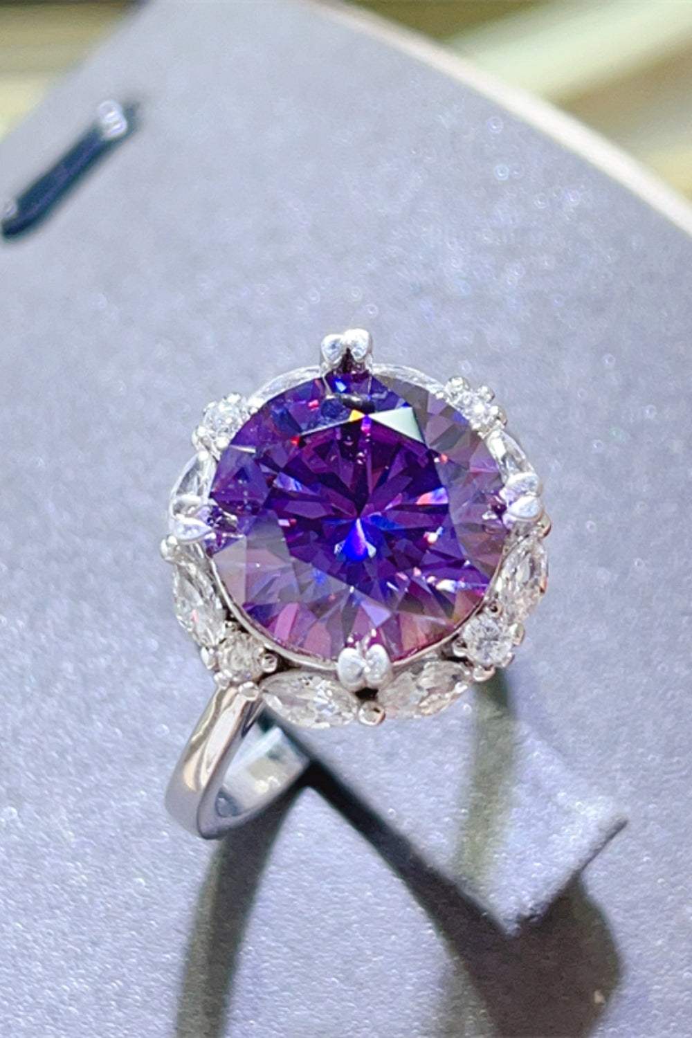 5 Carat Moissanite 925 Sterling Silver Ring - Trendsi - Flyclothing LLC