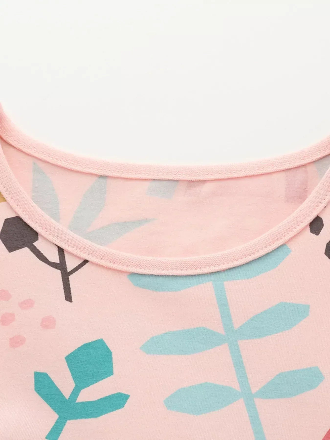 Children's Printed Ruffle Short Sleeve Casual Dress - Trendsi - Flyclothing LLC