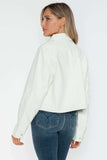 Snobbish Snap Down Long Sleeve PU Leather Jacket - Trendsi - Flyclothing LLC