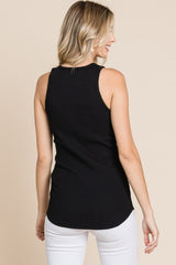 Culture Code Full Size Ribbed Round Neck Tank - Trendsi