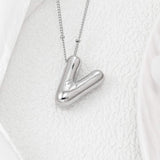 Copper Bubble Letter Pendant Necklace - Trendsi - Flyclothing LLC