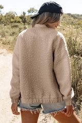 Baseball Collar Floral Quilted Jacket - Trendsi - Flyclothing LLC