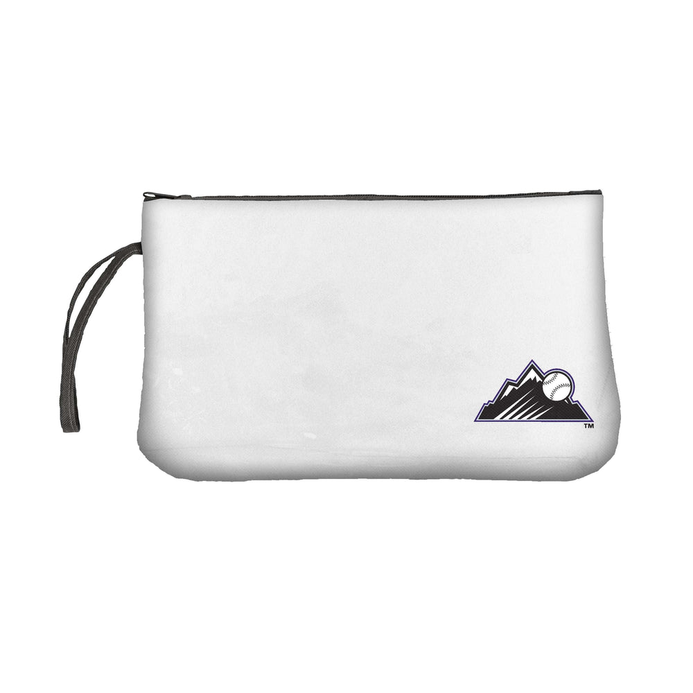 Colorado Rockies Mountain Logo Clear Wristlet - Logo Brands - Flyclothing LLC