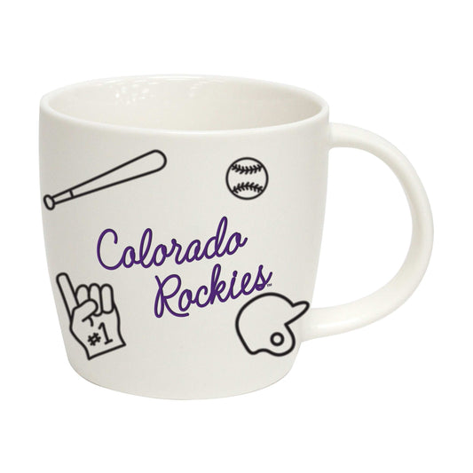 Colorado Rockies 18oz Playmaker Mug - Logo Brands - Flyclothing LLC