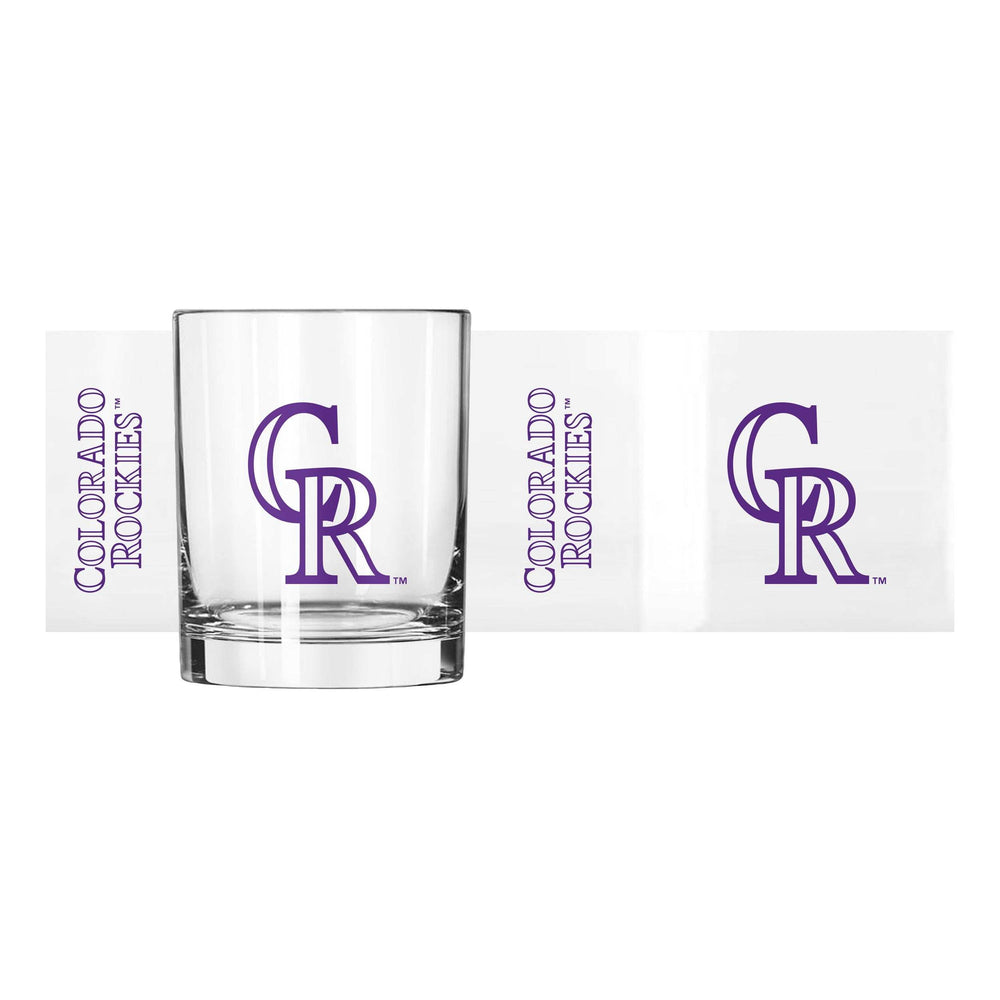 Colorado Rockies 14oz Gameday Rocks Glass - Logo Brands - Flyclothing LLC