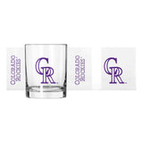 Colorado Rockies 14oz Gameday Rocks Glass - Logo Brands - Flyclothing LLC