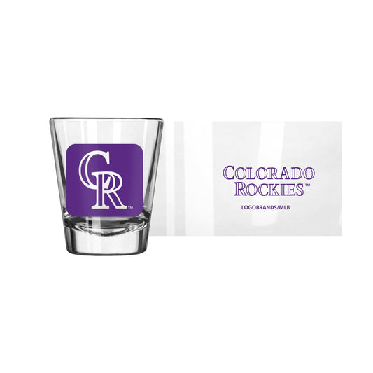 Colorado Rockies 2oz Cube Shot Glass - Logo Brands - Flyclothing LLC