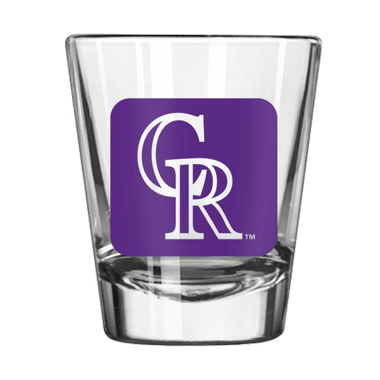 Colorado Rockies 2oz Cube Shot Glass - Logo Brands - Flyclothing LLC