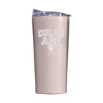 Colorado Rockies 20oz Stencil Powder Coat Tumbler