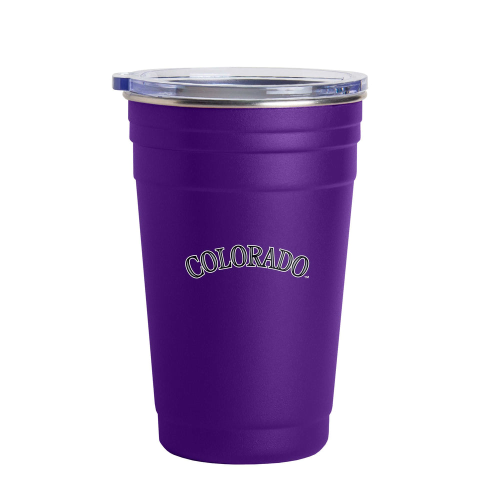 Colorado Rockies 22oz Flipside Stainless Cup - Logo Brands - Flyclothing LLC