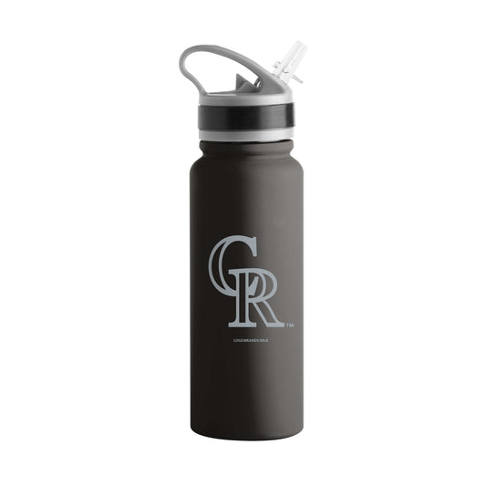 Colorado Rockies Logo 25oz Stainless Single Wall Flip Top Bottle - Logo Brands - Flyclothing LLC