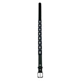 Black Leather Western Belt with Navy Polo Embroidery - Rockmount Ranch Wear - Flyclothing LLC