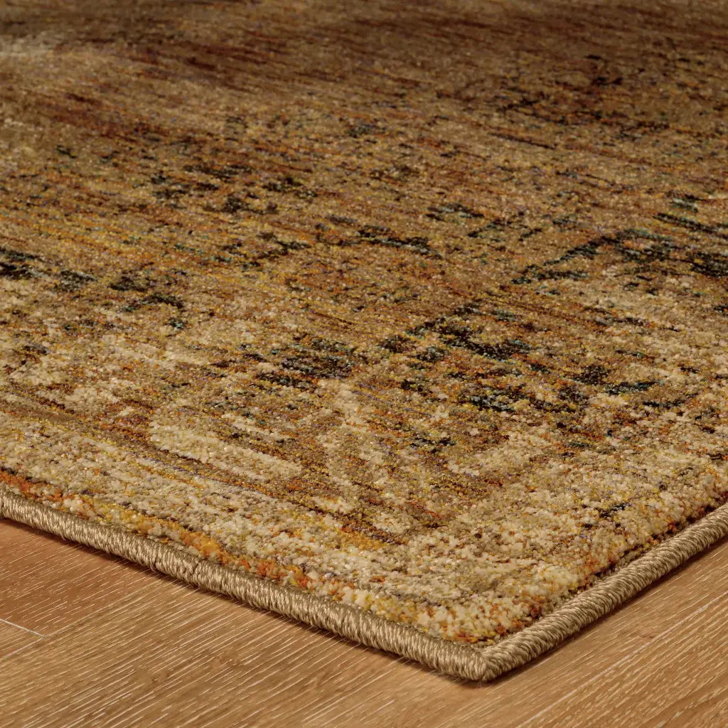 2' X 3' Brown Oriental Power Loom Area Rug - Homeroots - Flyclothing LLC
