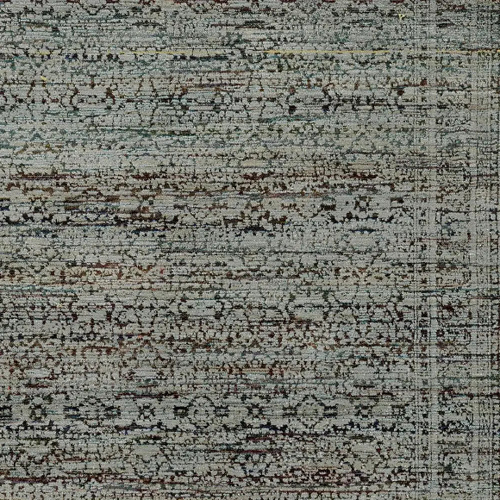 10' X 13' Blue Green Oriental Power Loom Area Rug - Homeroots - Flyclothing LLC