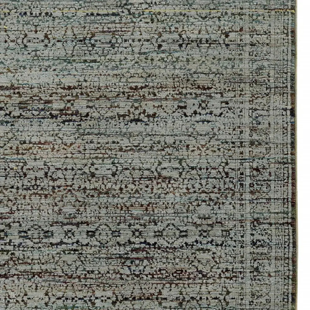 2' X 3' Blue Green Oriental Power Loom Area Rug - Homeroots - Flyclothing LLC