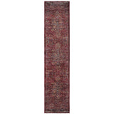 12' Runner Red and Gold Oriental Power Loom Runner Rug - Homeroots - Flyclothing LLC