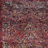 12' Runner Red and Gold Oriental Power Loom Runner Rug