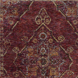 3' X 5' Red and Gold Oriental Power Loom Area Rug