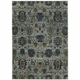 5' X 7' Blue Green Oriental Power Loom Area Rug - Homeroots - Flyclothing LLC