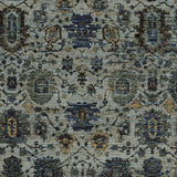 7' X 10' Blue Green Oriental Power Loom Area Rug - Homeroots - Flyclothing LLC