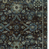 2' X 3' Navy Blue Oriental Power Loom Area Rug - Homeroots