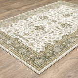 2' X 3' Gray and Ivory Oriental Power Loom Area Rug - Homeroots - Flyclothing LLC