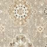 2' X 3' Gray and Ivory Oriental Power Loom Area Rug - Homeroots - Flyclothing LLC