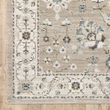 3' X 5' Beige and Ivory Oriental Power Loom Area Rug - Homeroots - Flyclothing LLC