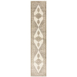 12' Runner Beige and Ivory Oriental Power Loom Runner Rug - Homeroots - Flyclothing LLC
