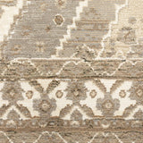 12' Runner Beige and Ivory Oriental Power Loom Runner Rug - Homeroots - Flyclothing LLC