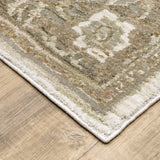 12' Runner Beige and Ivory Oriental Power Loom Runner Rug - Homeroots - Flyclothing LLC
