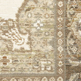 12' Runner Beige and Ivory Oriental Power Loom Runner Rug - Homeroots - Flyclothing LLC