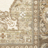 8' X 11' Beige and Ivory Oriental Power Loom Area Rug - Homeroots - Flyclothing LLC