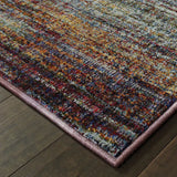 2' X 3' Blue and Gray Abstract Power Loom Area Rug - Homeroots - Flyclothing LLC