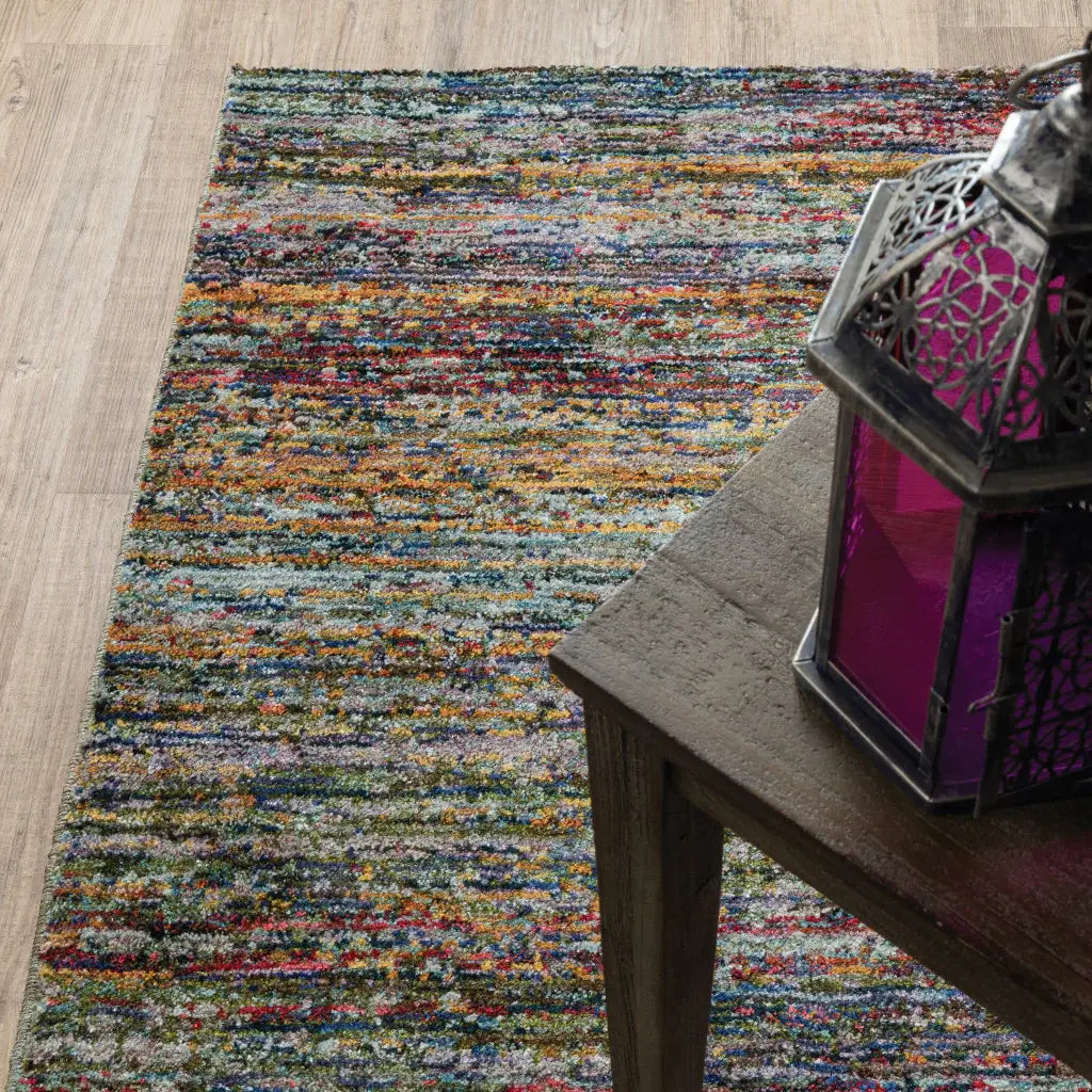 2' X 3' Blue and Gray Abstract Power Loom Area Rug - Homeroots - Flyclothing LLC