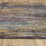 2' X 3' Blue and Gray Abstract Power Loom Area Rug - Homeroots - Flyclothing LLC