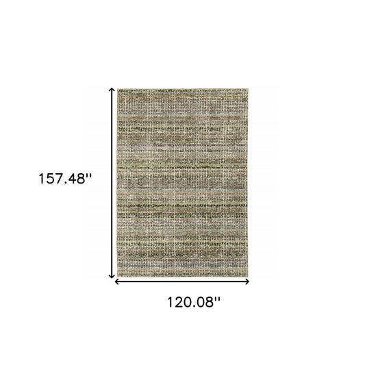 10' X 13' Gray and Ivory Abstract Power Loom Area Rug - Homeroots - Flyclothing LLC