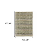 10' X 13' Gray and Ivory Abstract Power Loom Area Rug - Homeroots