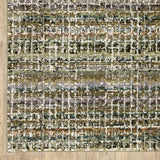 10' X 13' Gray and Ivory Abstract Power Loom Area Rug