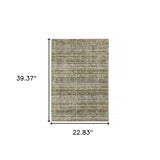 2' X 3' Gray and Ivory Abstract Power Loom Area Rug - Homeroots - Flyclothing LLC