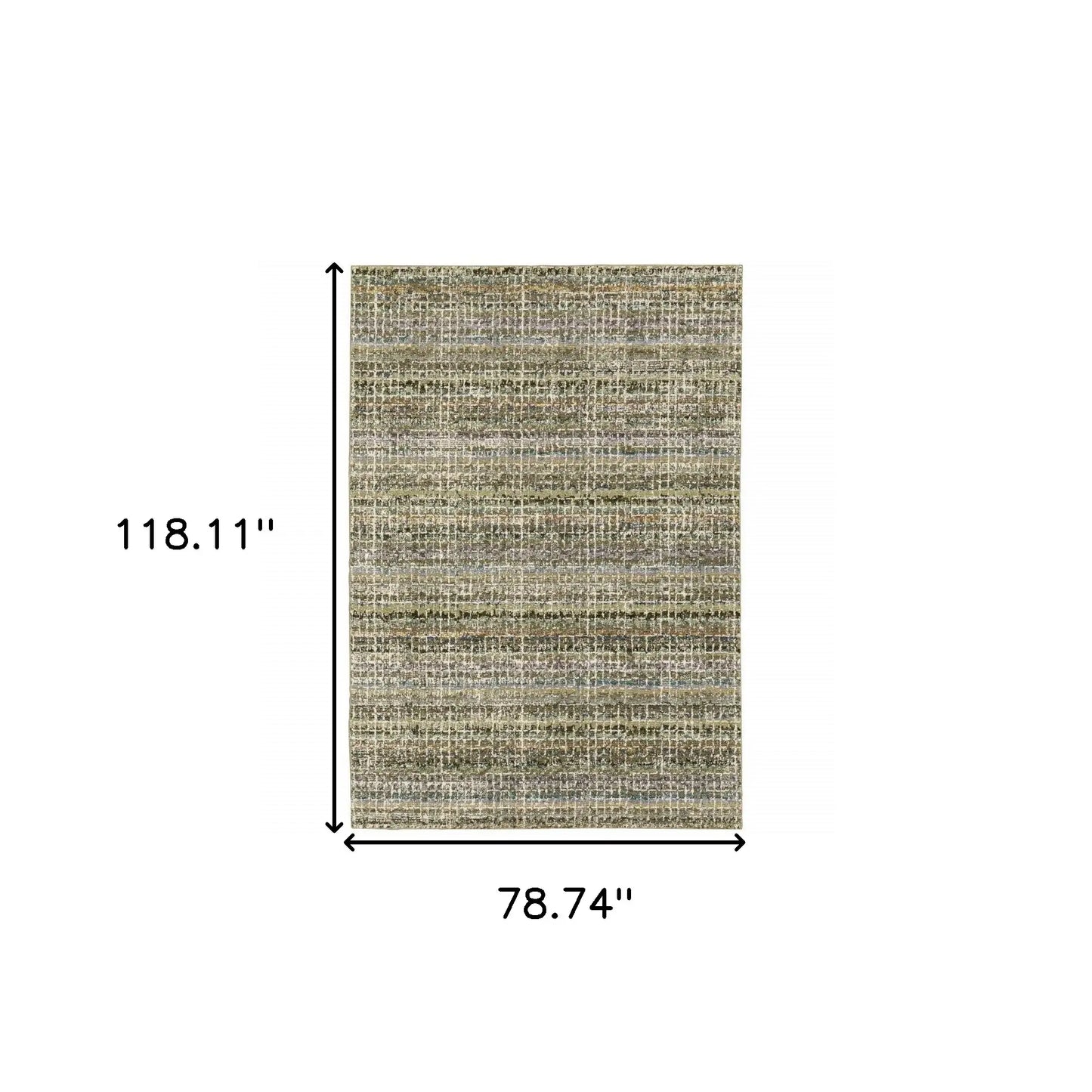 7' X 10' Gray and Ivory Abstract Power Loom Area Rug - Homeroots - Flyclothing LLC