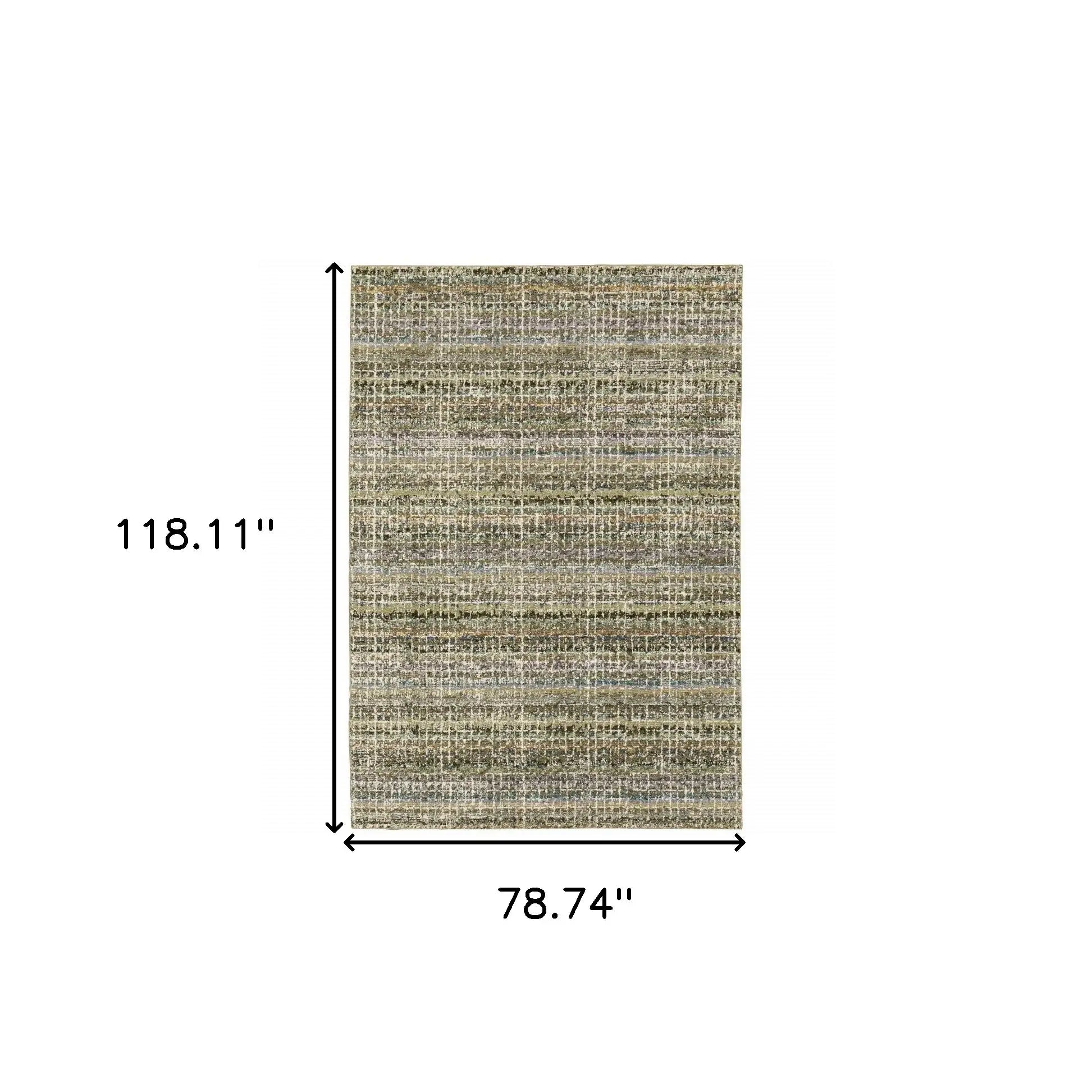 7' X 10' Gray and Ivory Abstract Power Loom Area Rug - Homeroots - Flyclothing LLC