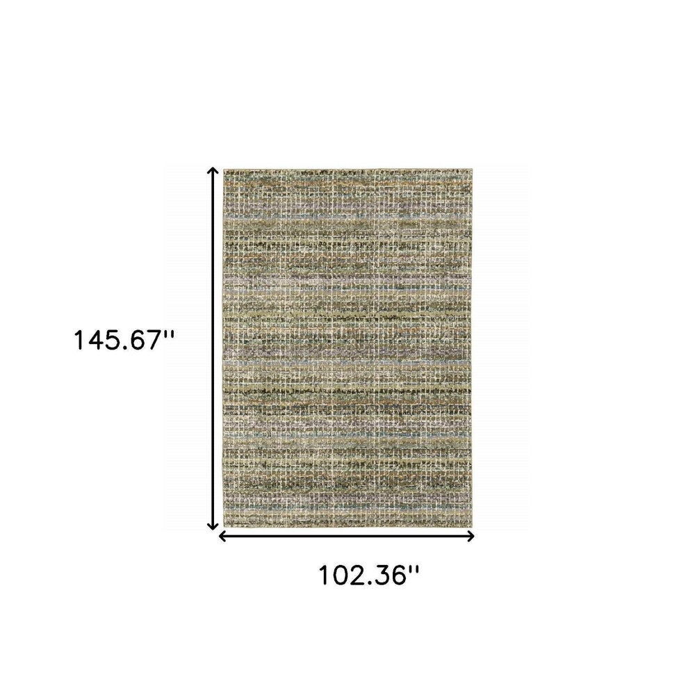 9' X 12' Gray and Ivory Abstract Power Loom Area Rug - Homeroots - Flyclothing LLC